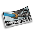 Give More Than The Tip - Funny Firefighter Stickers