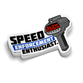 Speed Enthusiast - Police Tumbler Stickers