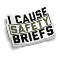 Safety Briefs | Funny Military Stickers | Perfect for Coffee Cups