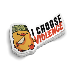 I Choose Violence | Funny Military Stickers | Great for Tumblers