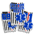 Custom Medic Red Line Flag Station Number Sticker
