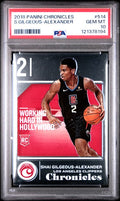 Graded 2018-19 Panini Chronicles Shai Gilgeous-Alexander #514 Rookie RC Basketball Card PSA 10 Gem Mint