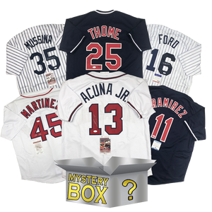 Autographed/Signed Baseball SILVER Series 1 Jersey Mystery Box with PSA JSA or Beckett COA