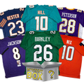 Autographed/Signed Football SILVER Series 4 Jersey Mystery Box with PSA JSA or Beckett COA