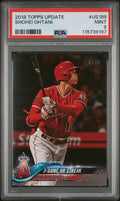 Graded 2018 Topps Update Shohei Ohtani #US189 Rookie RC Baseball Card PSA 9 Mint