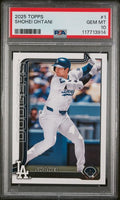 Graded 2025 Topps Shohei Ohtani #1 Baseball Card PSA 10 Gem Mint