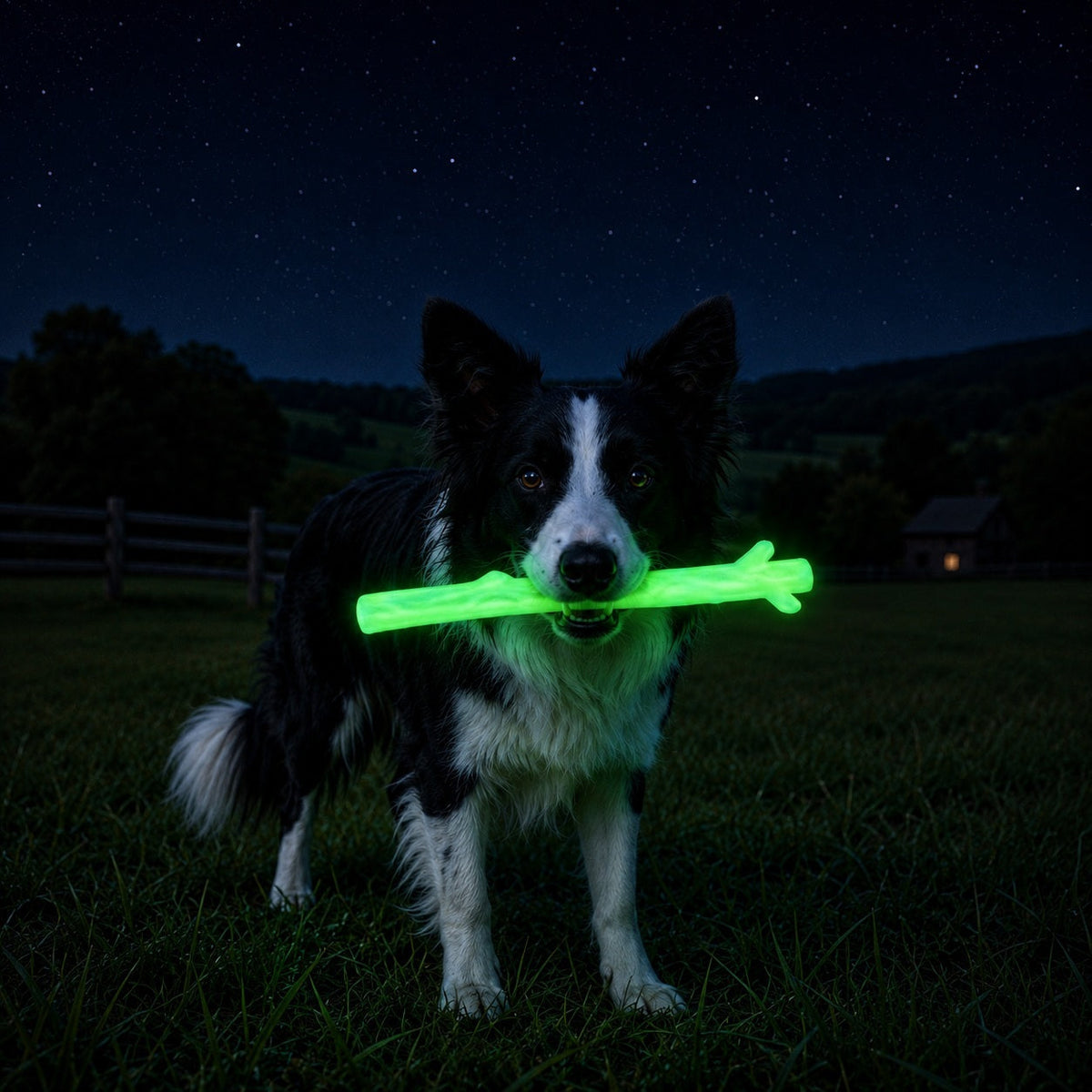 Durable Nylon Glow in the Dark Chew Stick for Power Chewers | USA Made | SodaPup