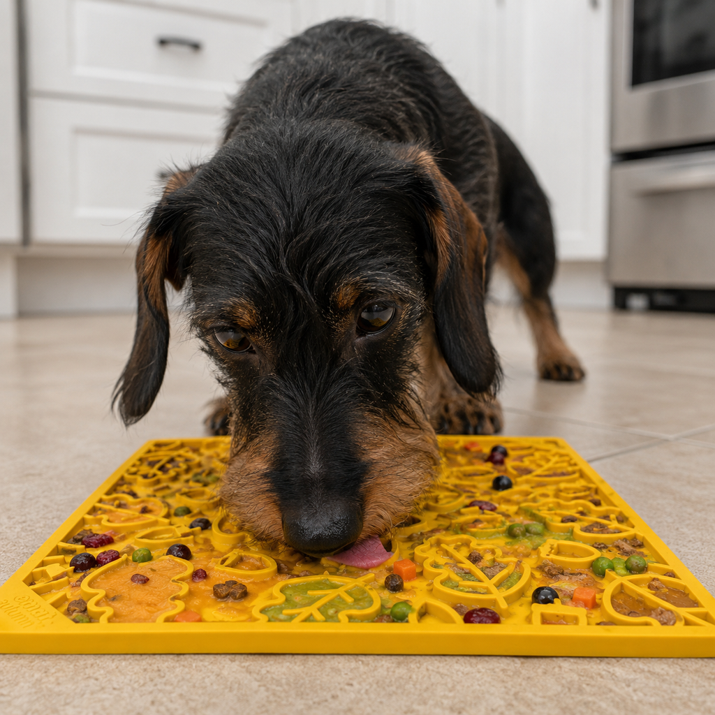 Autumn eMat - Enrichment Lick Mat For Dogs and Cats| Fall Leaves Design | SodaPup