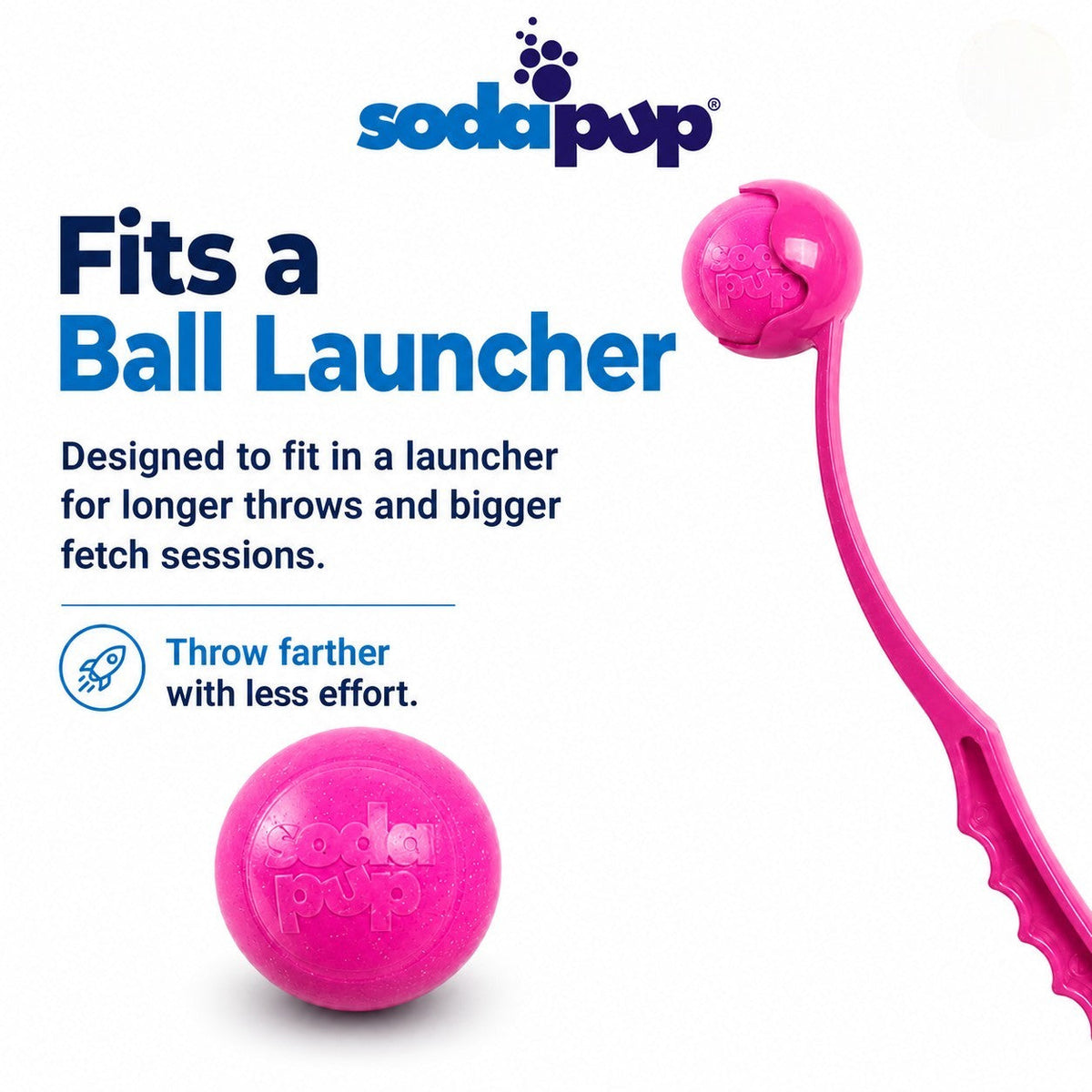 Princess Pack 2-Pack Dog Toy | Pink Glitter Ball + Unicorn Horn Chew Toy | USA Made