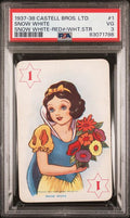 Graded 1937 Castell Bros Ltd. Disney Snow White #1 Red White Star PSA 3 Very Good