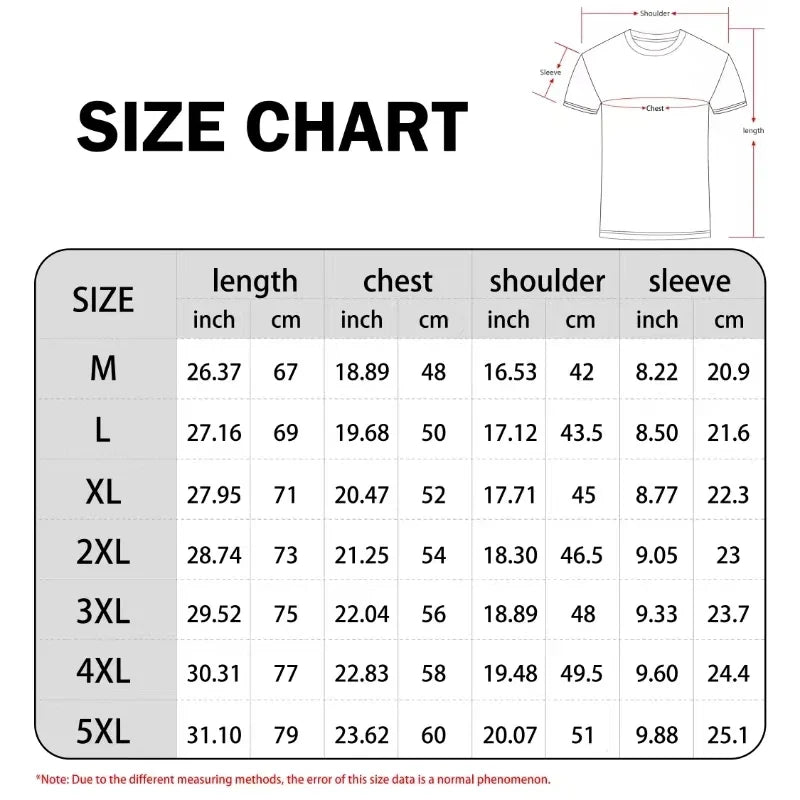 Men's Funny Graphic T-Shirt – Summer Casual Hip-Hop Tee