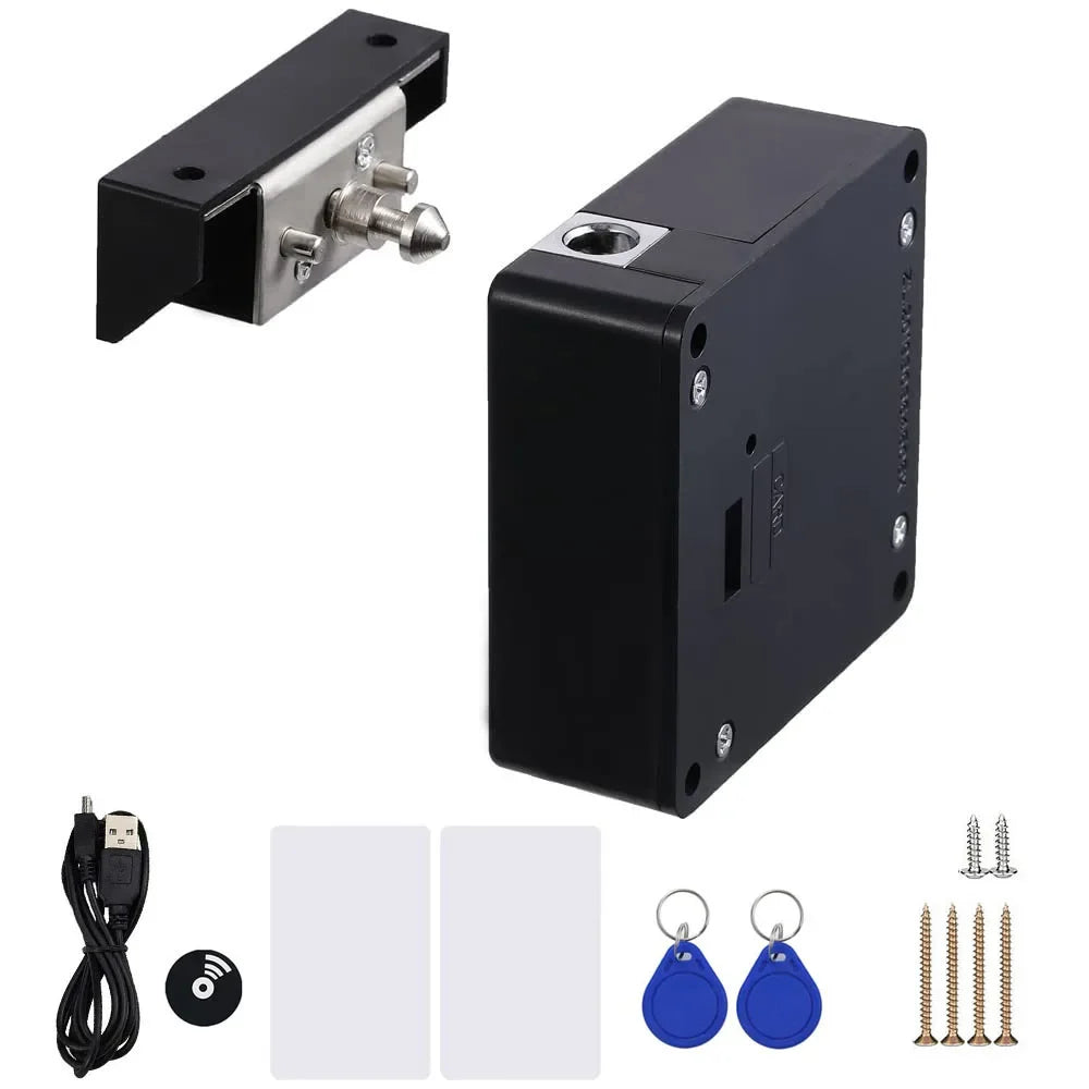 Invisible RFID Cabinet Lock, Hidden Electronic Lock for Wooden Cabinets