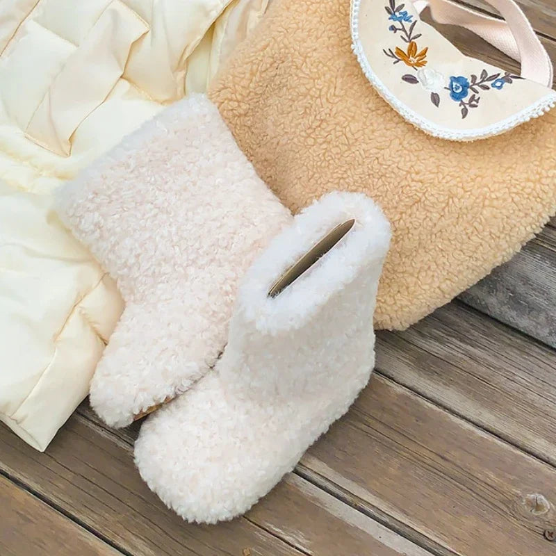 Girls Winter Thermal Boots – Furry Warm Ankle Boots