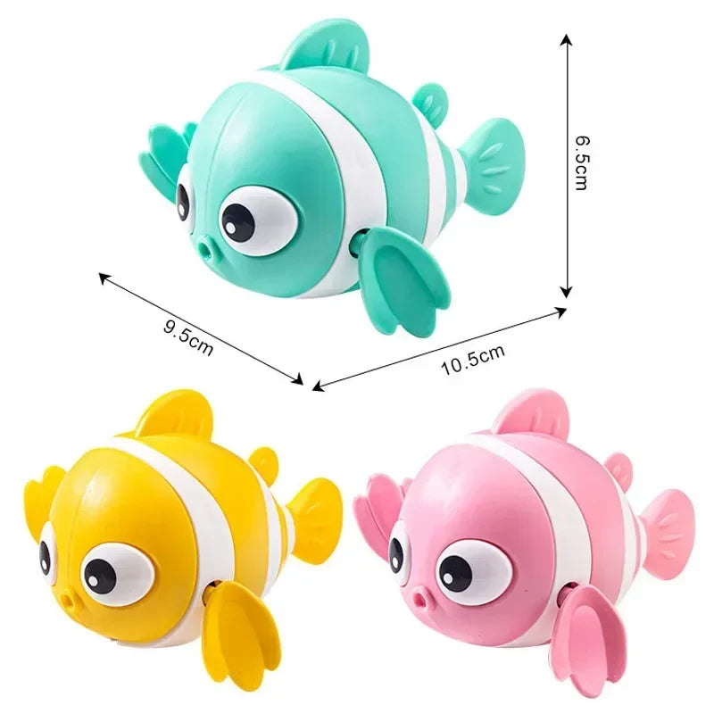Swimming Clown Fish Bath Toy – Cute Wind-Up Baby Bath Toy