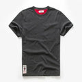 Men's Cotton Basic T-Shirt, Casual Short Sleeve Streetwear Tee