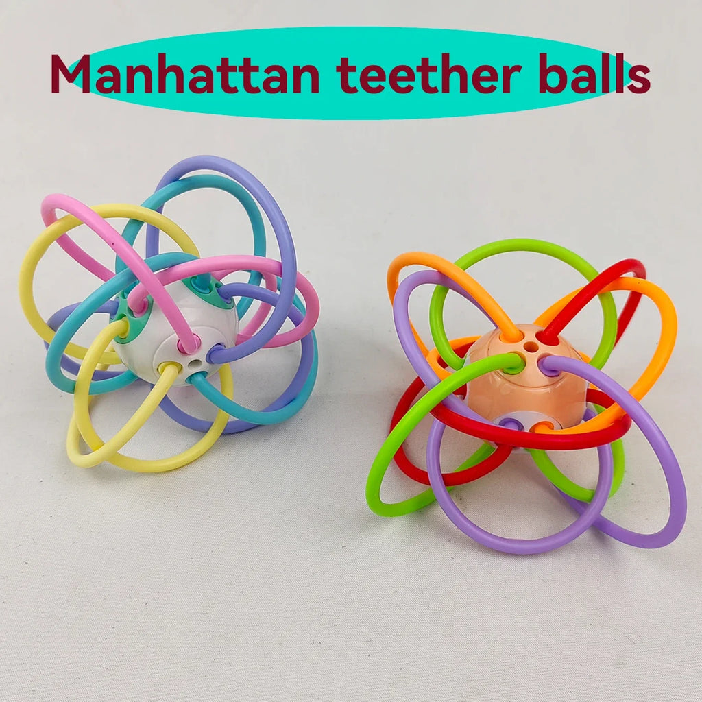 Manhattan Square Golfer Teether Ball – Educational Baby Toy