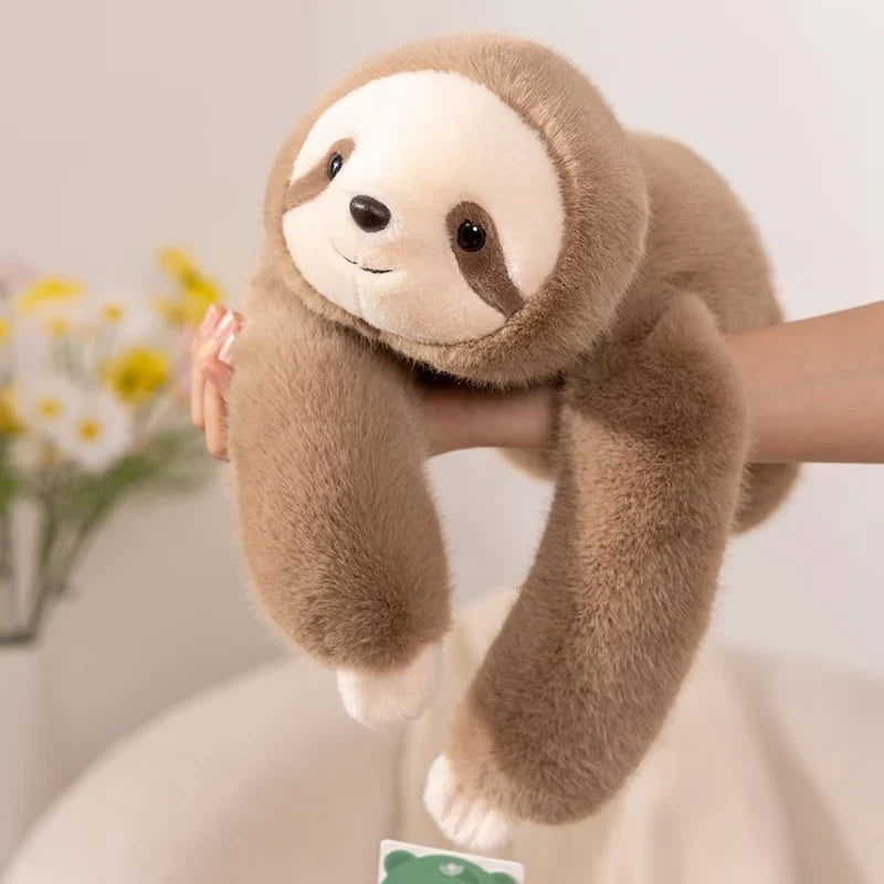 Kawaii Forest Animal Plush Doll – Soft Long-Arm Raccoon & Panda