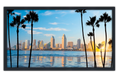 Professionally Framed San Diego California Skyline High-Resolution Panoramic Photo 12x22 Wall Art