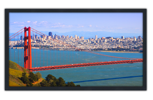 Professionally Framed San Francisco California Golden Gate Bridge Skyline High-Resolution Panoramic Photo 12x22 Wall Art
