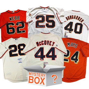 Autographed/Signed San Francisco Baseball Jersey Mystery Box with PSA JSA or Beckett COA