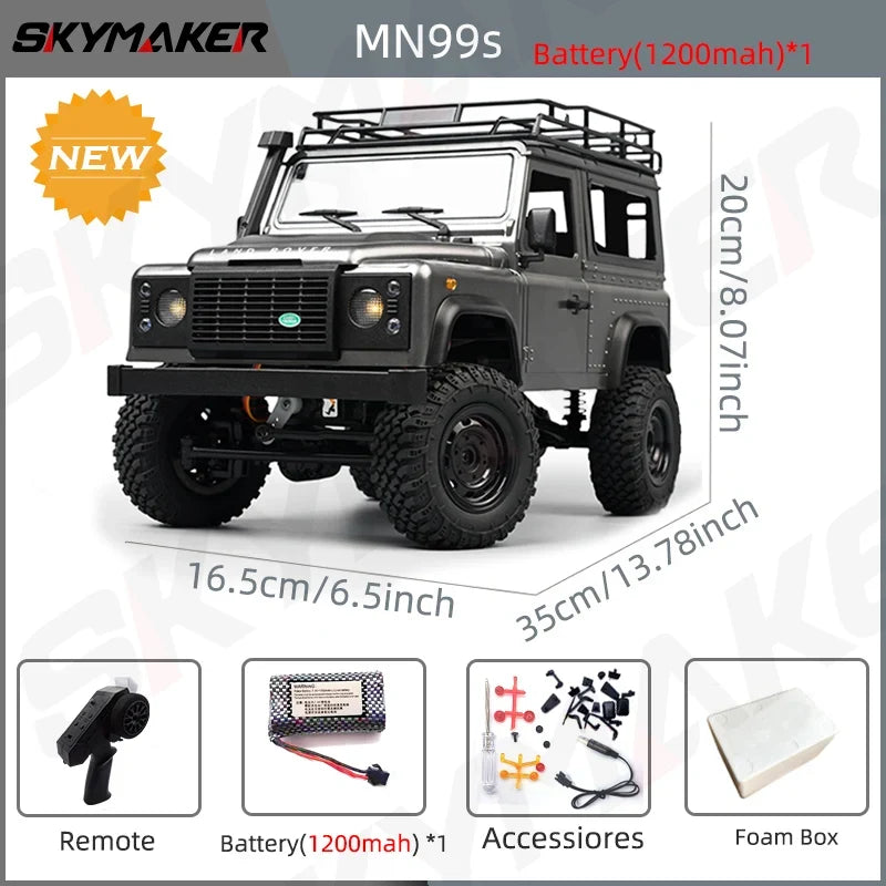 1:12 RC Car MN99s MN98 4WD Rock Crawler Remote Control Truck Toy