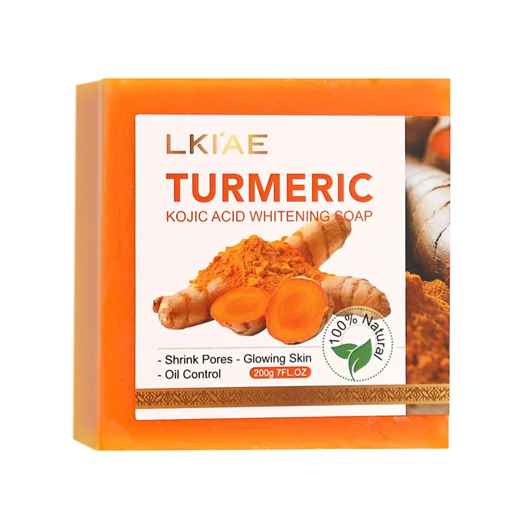 Turmeric Soap Bar for Face and Body, Brightening Cleansing Soap with Kojic Acid