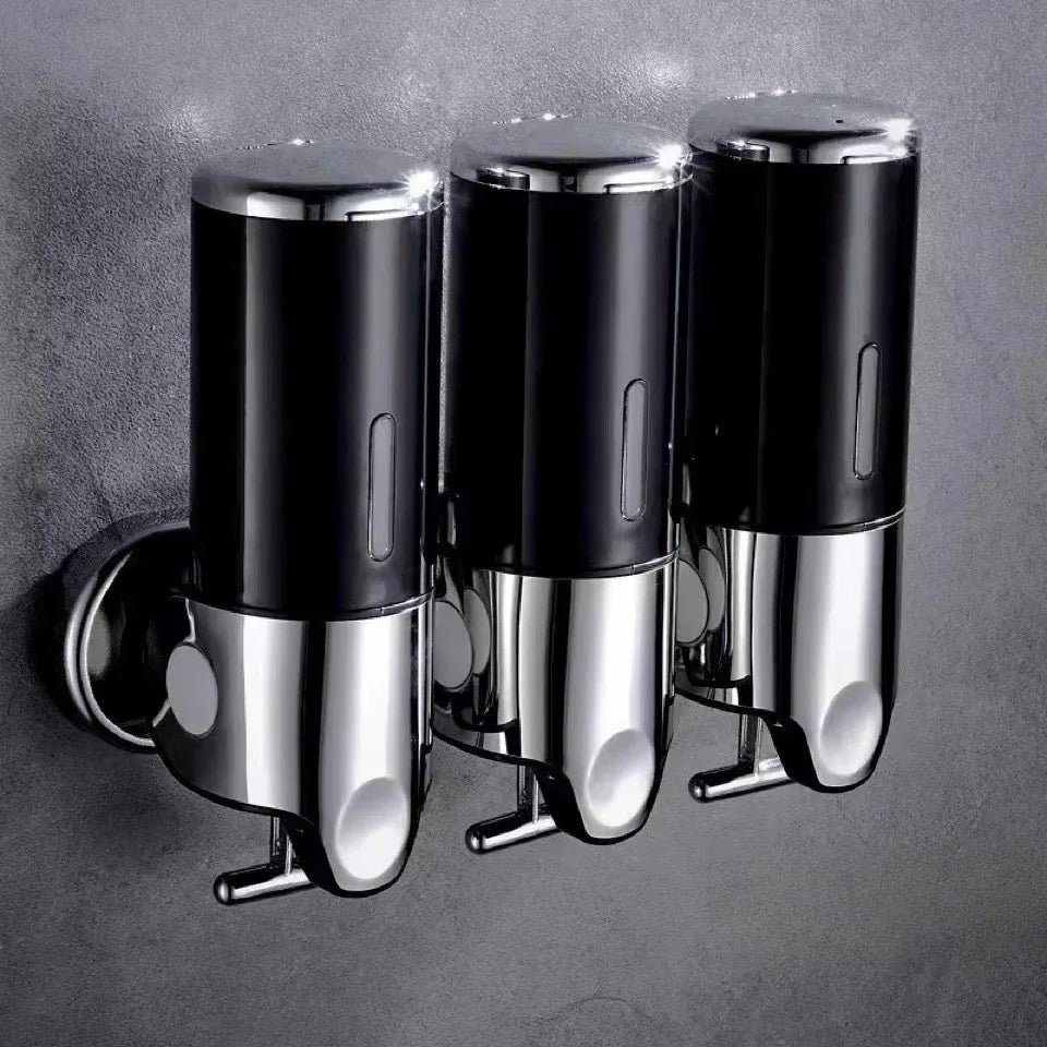 Wall Mounted Shampoo and Soap Dispenser, 1 2 3-Tube Shower Dispenser 500-1500ml