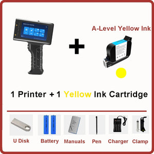 with 1 yellow ink