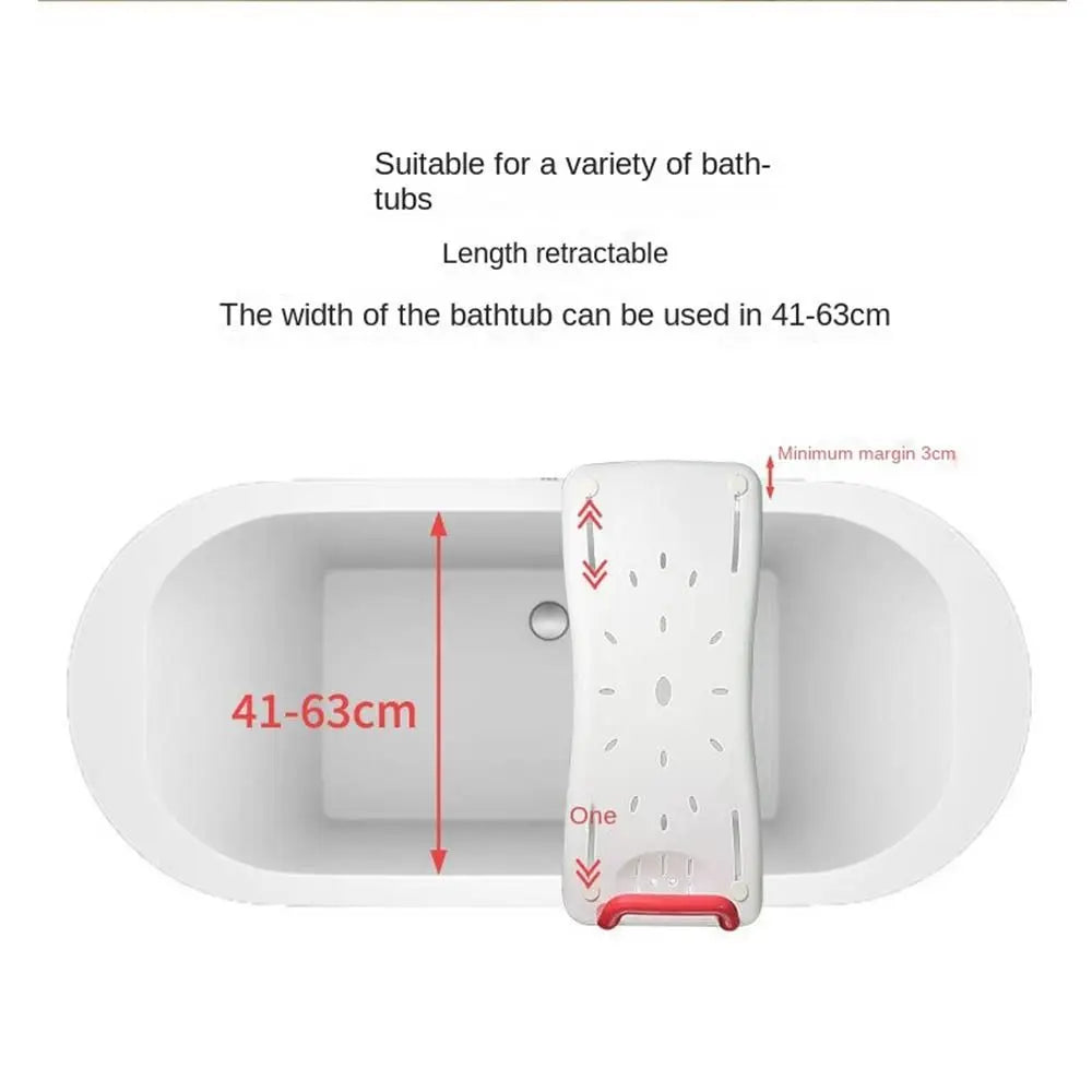 Adjustable Bathtub Shower Board – Non-Slip Bath Seat with Handle