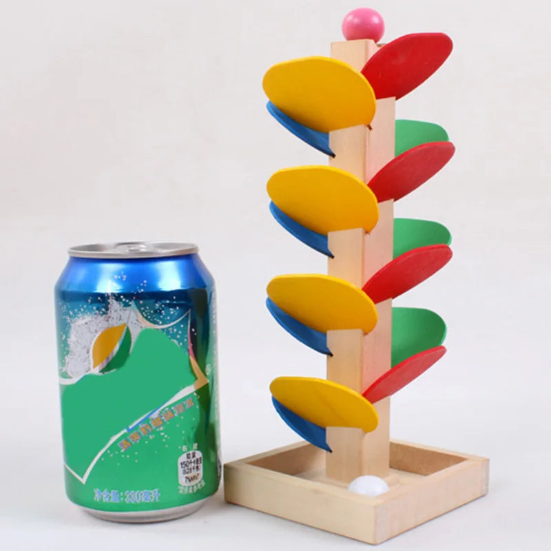 Mini Colorful Tree Marble Ball Run – Montessori Wooden Educational Toy
