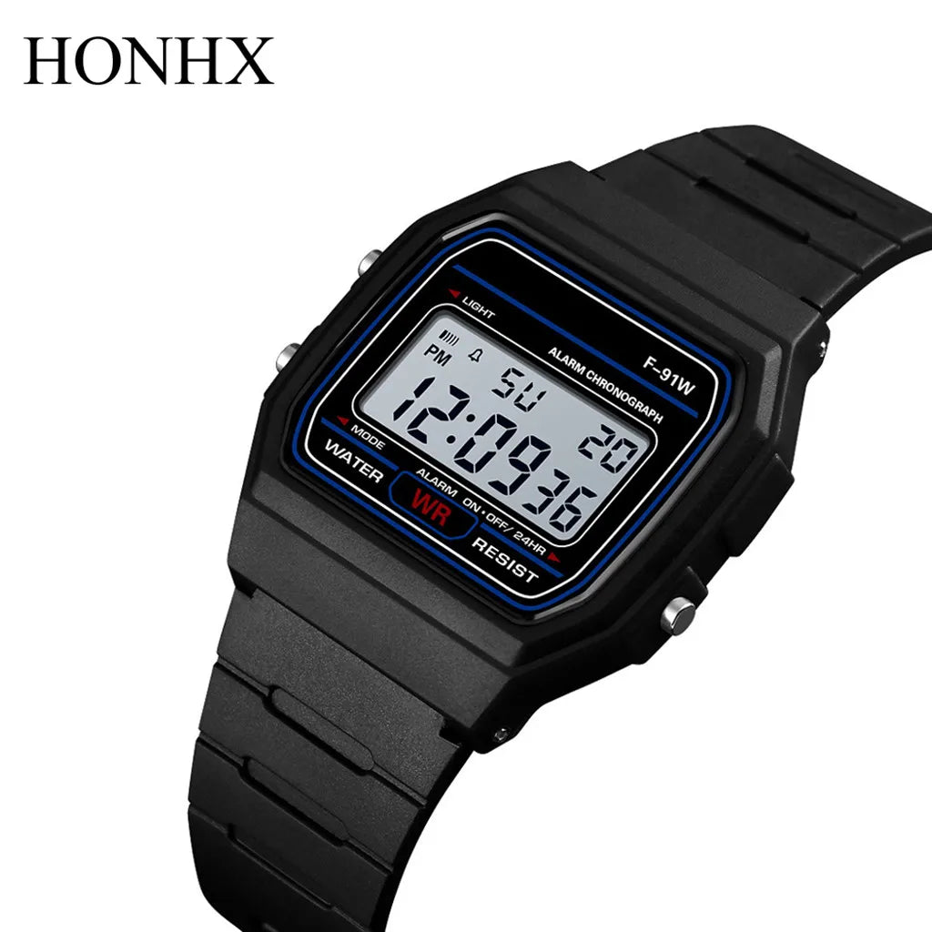 Men's Military LED Digital Watch, Sport Silicone Band, Water Resistant