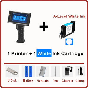 with 1 white ink