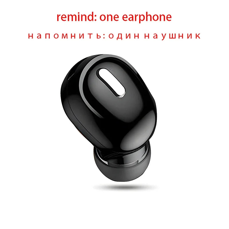 Bluetooth 5.0 Single-Ear Wireless Headset with Microphone