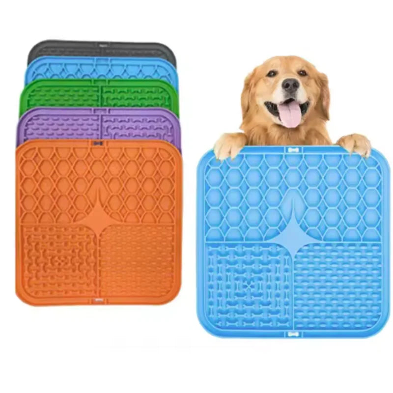 Silicone Dog Lick Mat with Suction Cups