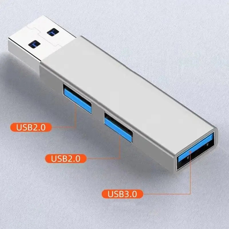 Ultra-Slim USB Hub – Multi-Port USB 3.0 Splitter with Type-C