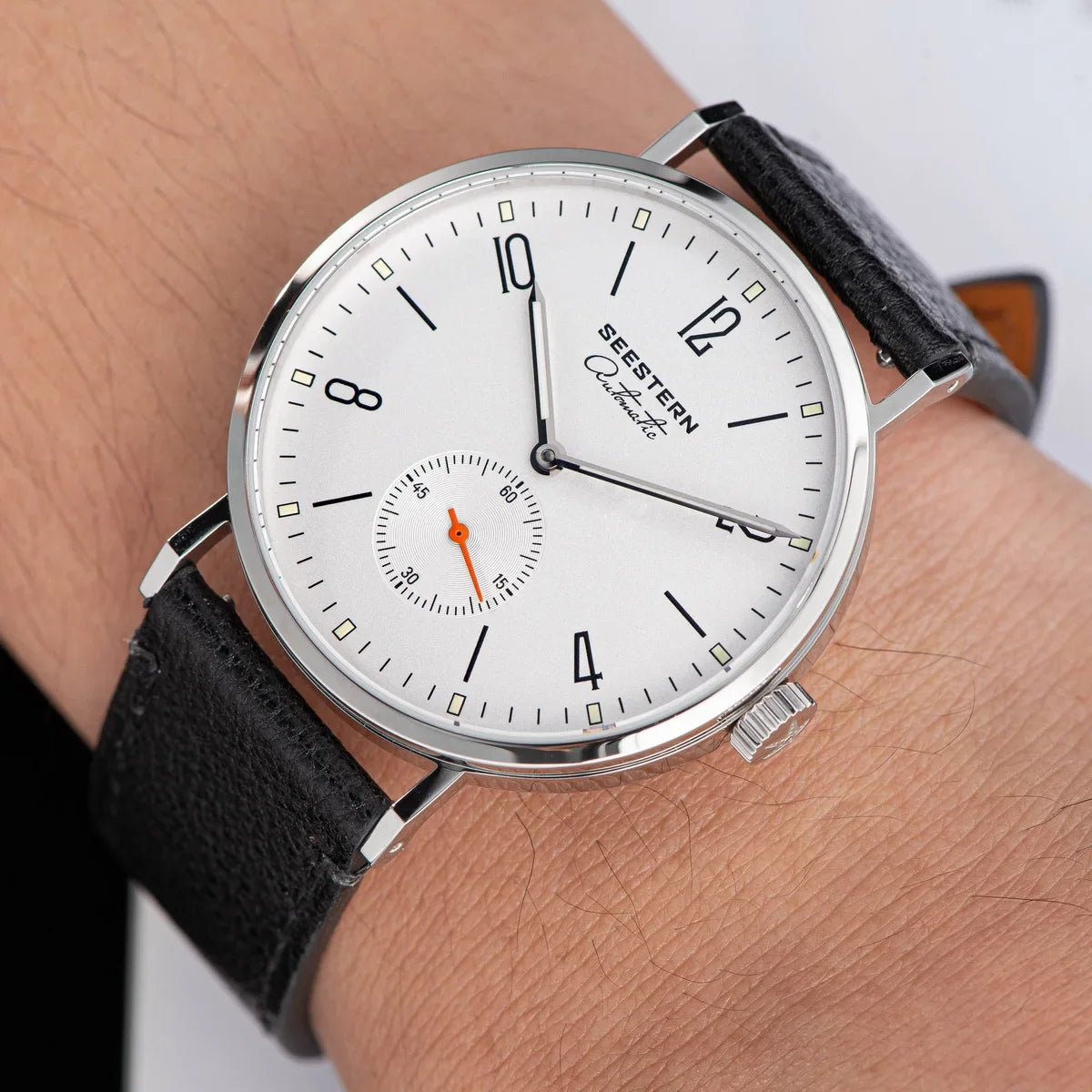 Men's Ultra-Thin Automatic Dress Watch – Stainless Steel Business Watch