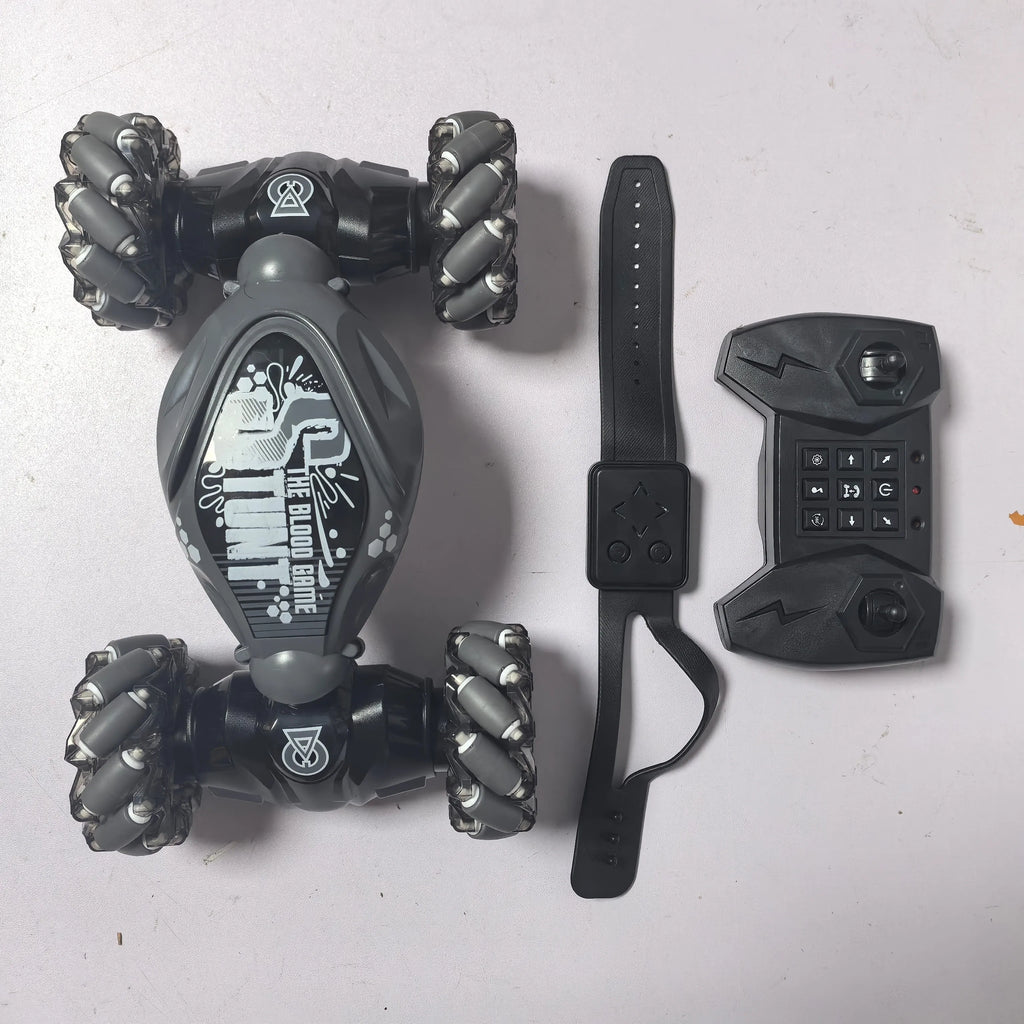 4WD RC Drift Car With LED Lights & Music 360° Stunt Climbing Toy