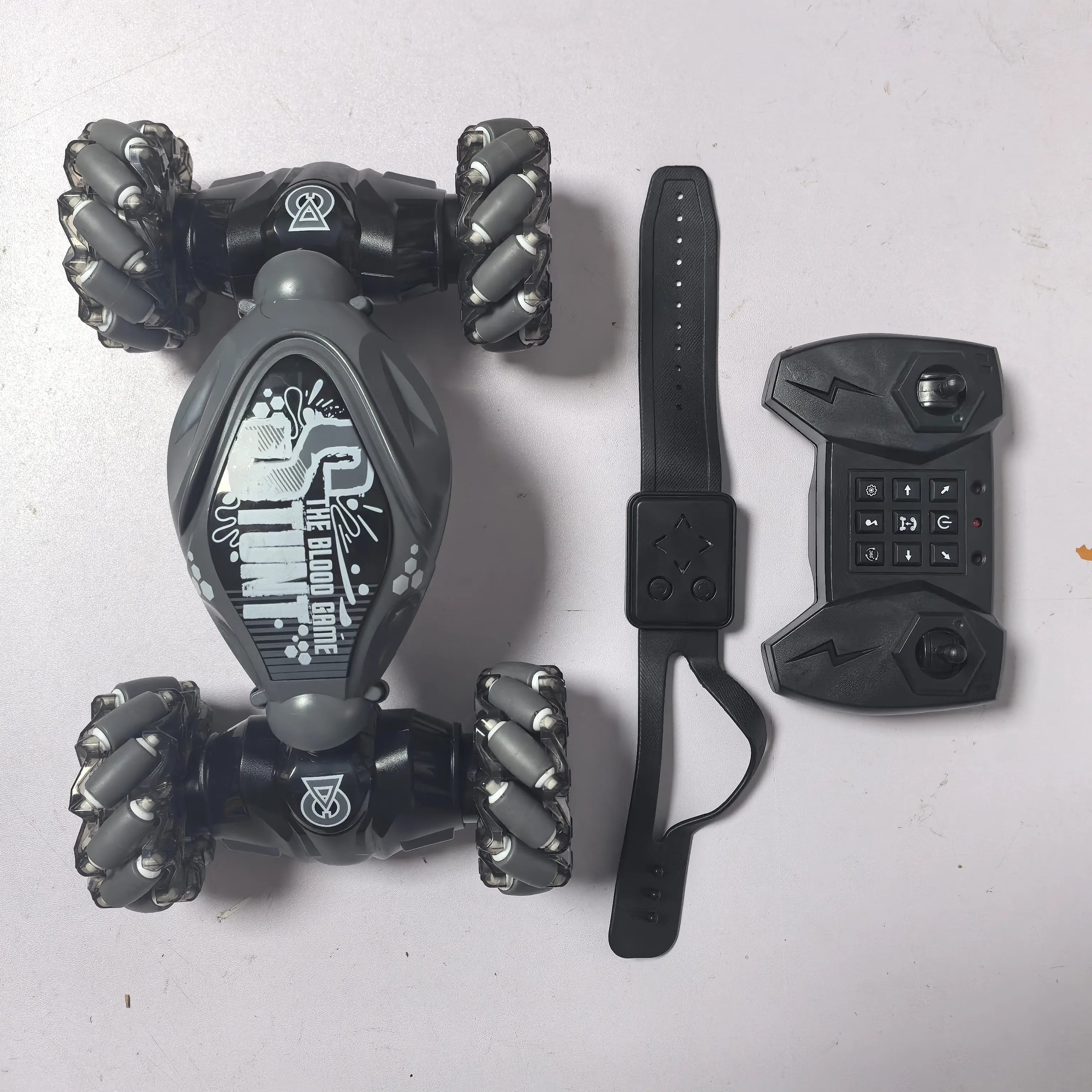 4WD RC Drift Car With LED Lights & Music 360° Stunt Climbing Toy