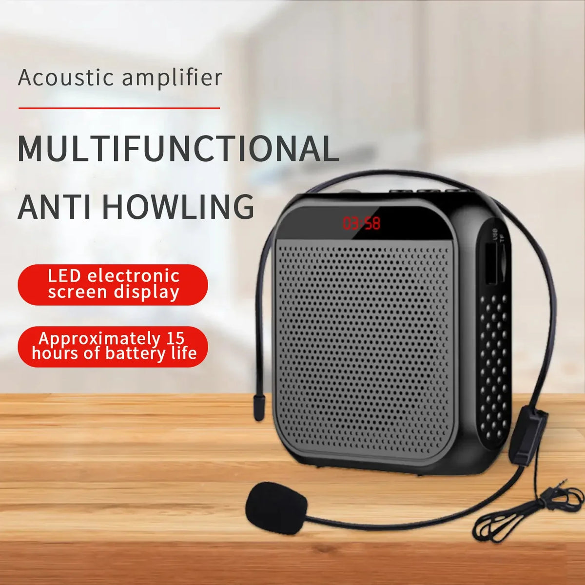 Portable Microphone Amplifier Speaker – For Teachers & Classroom
