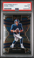 Graded 2019 Panini Select Daniel Jones #16 Rookie RC Football Card PSA 10 Gem Mint