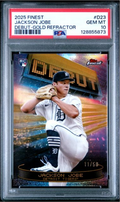 Graded 2025 Topps Finest Jackson Jobe #D23 Debut Gold Refractor /50 Rookie RC Baseball Card PSA 10 Gem Mint
