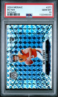 Graded 2024 Panini Mosaic Bo Nix #271 Mosaic Rookie RC Football Card PSA 10 Gem Mint