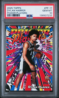 Graded 2025 Topps Dylan Harper #PP17 Power Players Rookie RC Basketball Card PSA 10 Gem Mint