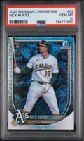 Graded 2025 Topps Bowman Chrome Mega Box Nick Kurtz #93 Rookie RC Baseball Card PSA 10 Gem Mint