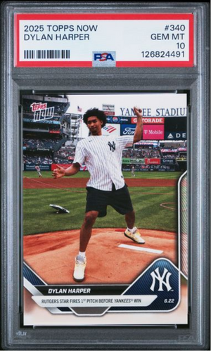 Graded 2025 Topps Now Dylan Harper #340 Rookie RC Baseball Card PSA 10 Gem Mint