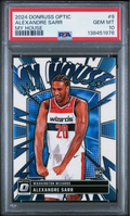 Graded 2024 Panini Donruss Optic Alexandre Sarr #9 My House Rookie RC Basketball Card PSA 10 Gem Mint