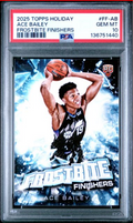 Graded 2025 Topps Holiday Ace Bailey #FFAB Frostbite Finishers Rookie RC Basketball Card PSA 10 Gem Mint