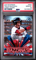 Graded 2025 Topps Bowman Travis Bazzana #HS7 Hobby Stars Rookie RC Baseball Card PSA 10 Gem Mint