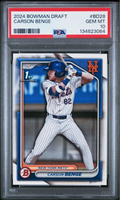 Graded 2024 Topps Bowman Draft Carson Benge #BD28 Rookie RC Baseball Card PSA 10 Gem Mint