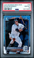 Graded 2025 Topps Bowman Chrome Mega Box Kevin McGonigle #79 Prospects Rookie RC Baseball Card PSA 10 Gem Mint